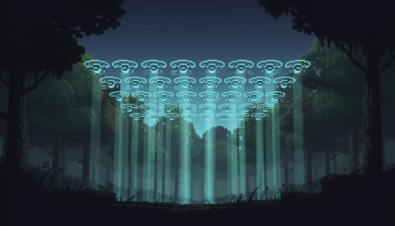 Free Twilight Drone Swarm Image - Drones, Pixel, Art | Download at ...