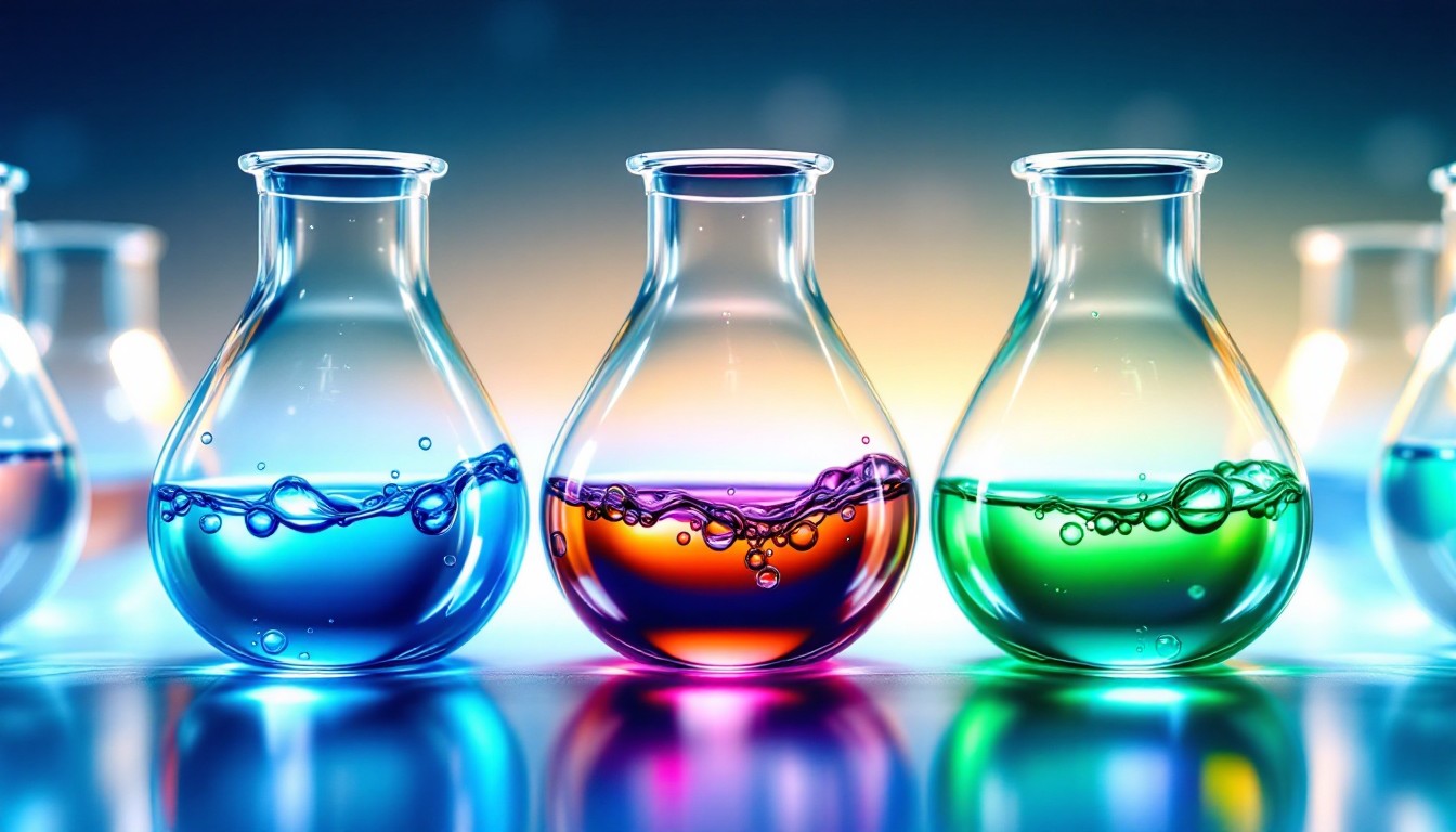 Free Colorful Laboratory Vials Image - Laboratory, Chemistry, Science ...