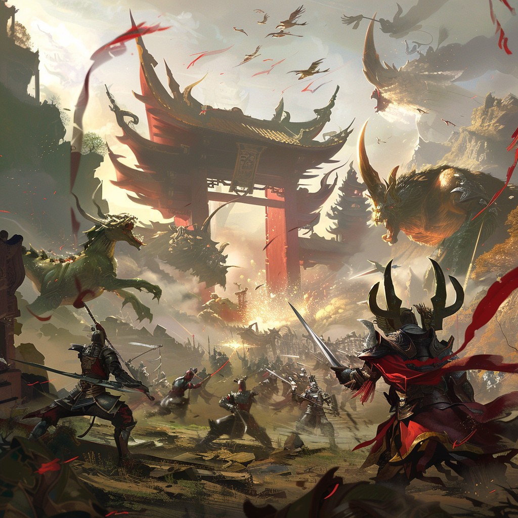 Free Epic Battle Scene Image - Battle, Warriors, Gate | Download at ...