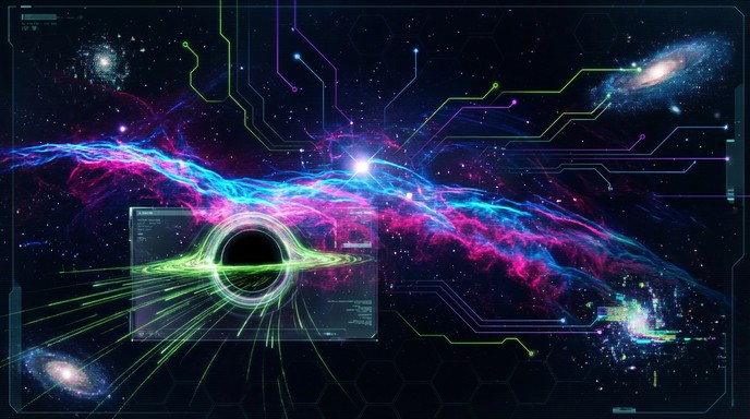 Free Digital Cosmic Network Image - Cyberpunk, Space, Universe ...