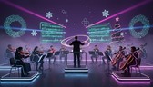 Free Cyberpunk Orchestra Performance Image - Cyberpunk, Orchestra, Neon ...