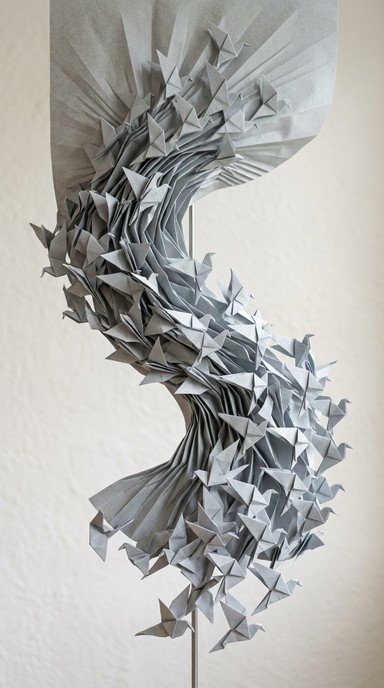 Free Paper Birds Cascade Image - Origami, Sculpture, Birds | Download ...