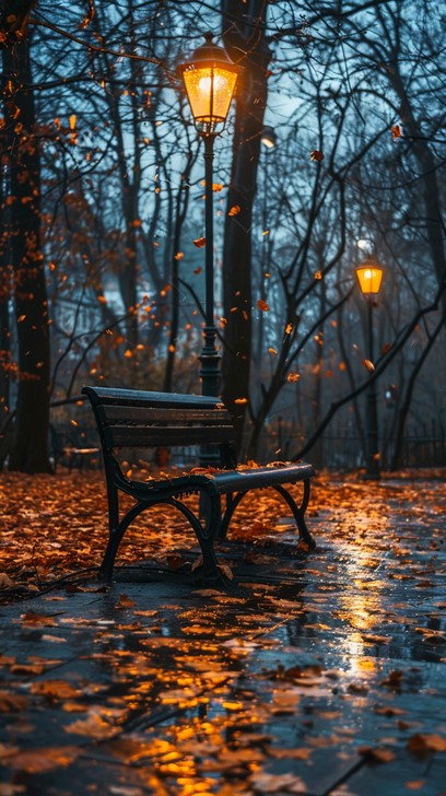 Free Twilight park bench Image - Twilight, Bench, Park | Download at ...