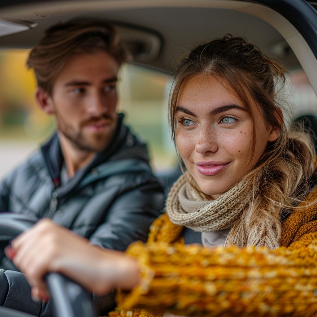 Free Autumn Car Ride Image - Autumn, Ride, Couple | Download at StockCake