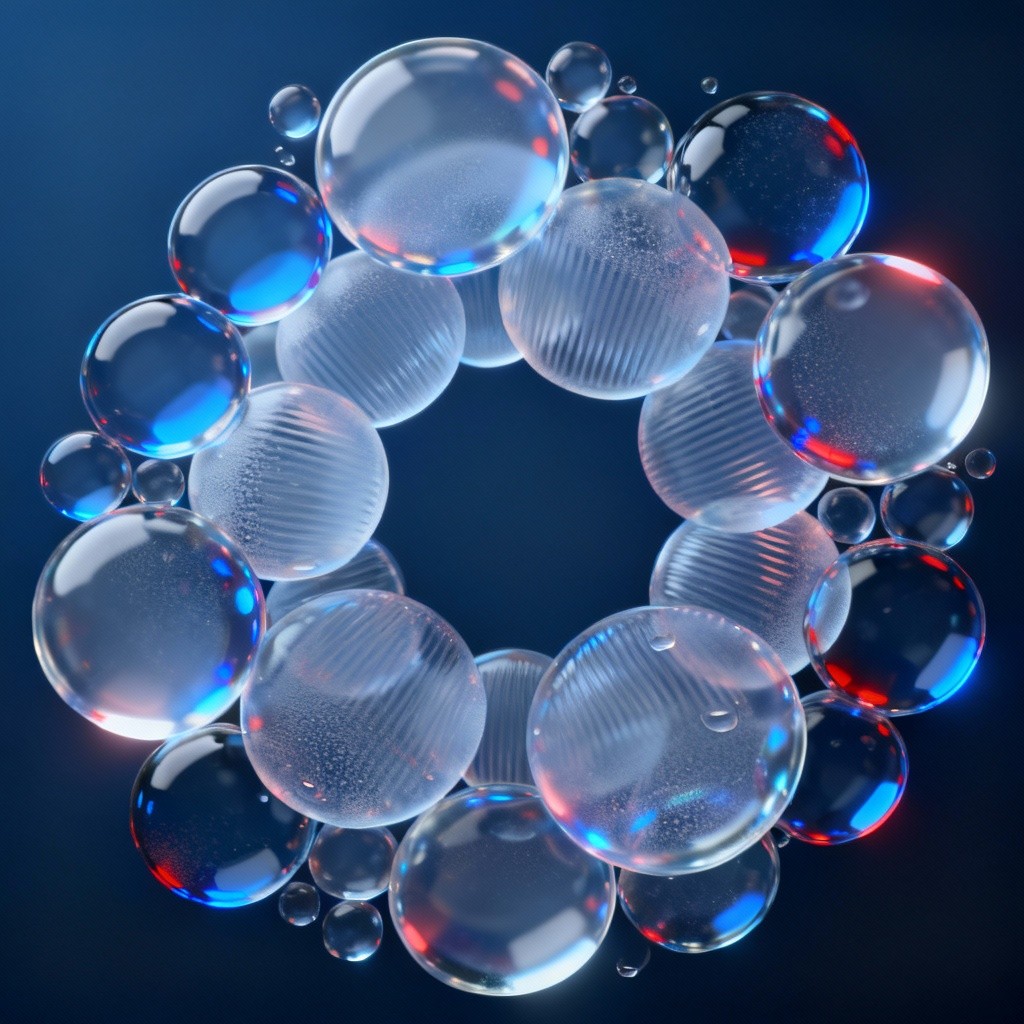 Free Glowing Digital Bubbles Image - Bubbles, Abstract, 3d | Download ...