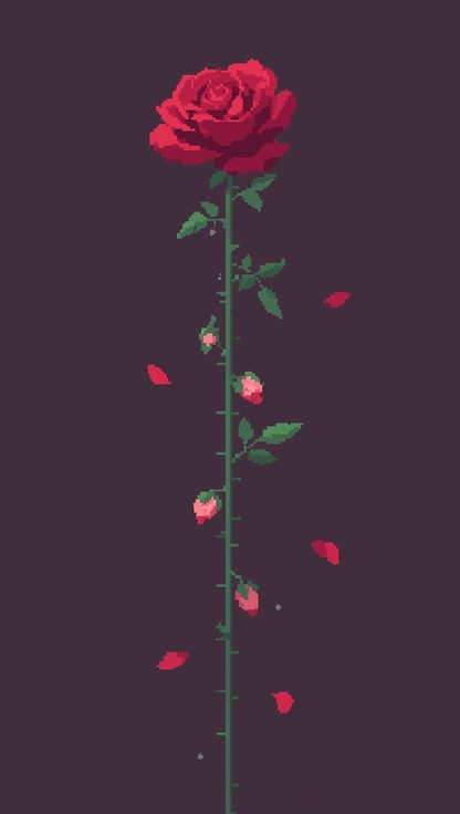 Free Pixelated Rose Bloom Image - Rose, Flower, Pixel | Download at ...