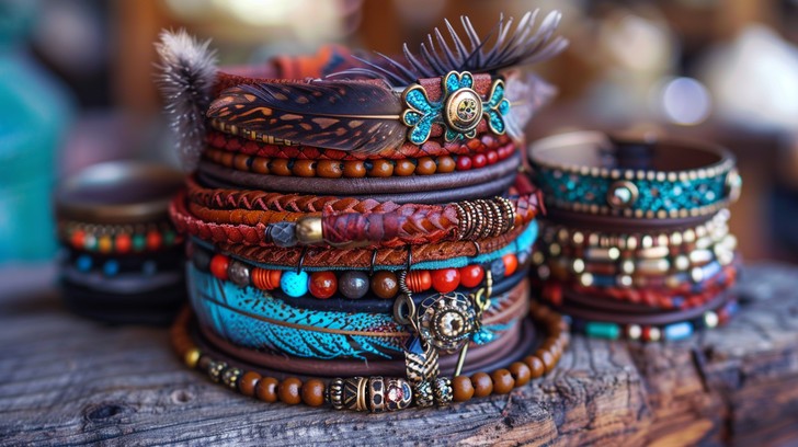 Free Colorful Bohemian Bracelets Image - Bracelets, Bohemian, Colorful ...
