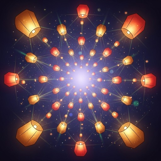 Free Celestial Lantern Spiral Image - Lanterns, Spiral, Constellation ...