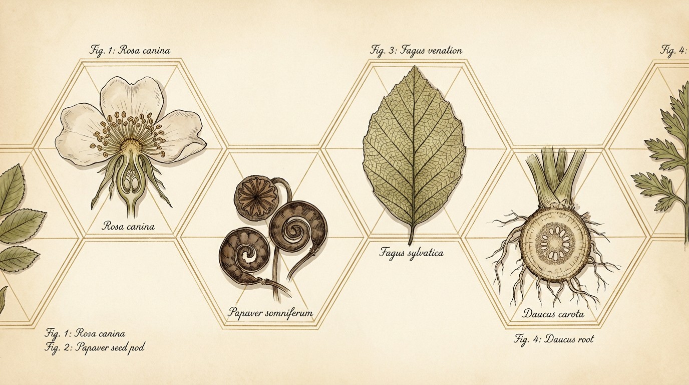 Free Botanical Geometry Art Image - Botanical, Illustration, Herbarium ...