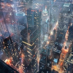 Free City Night View Image - City, Night, View | Download at StockCake