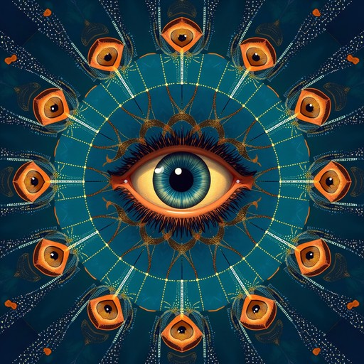 Overlapping Eye Pattern Free Geometric Eye Mandala Image | Download at StockCake