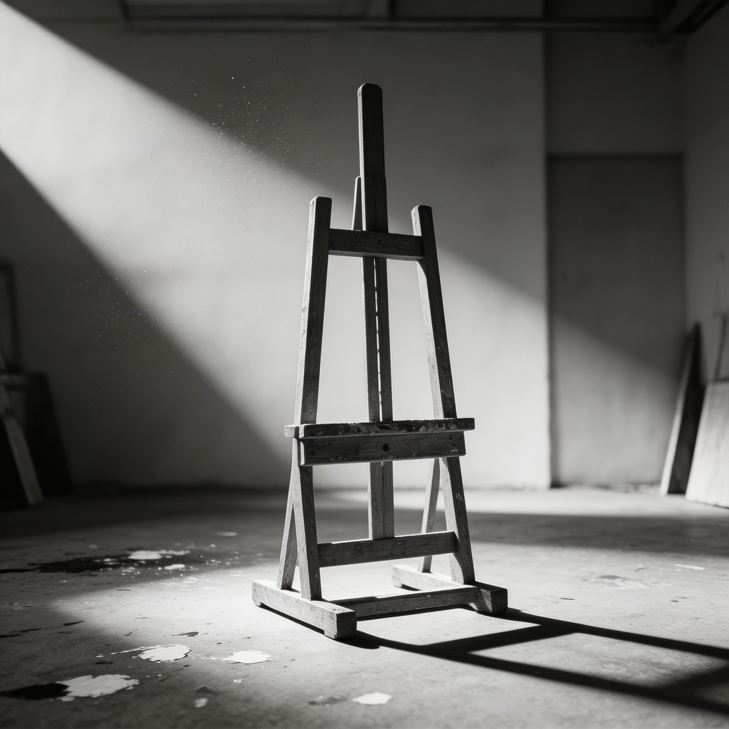 Free Empty Studio Easel Image - Easel, Studio, Monochrome | Download at ...