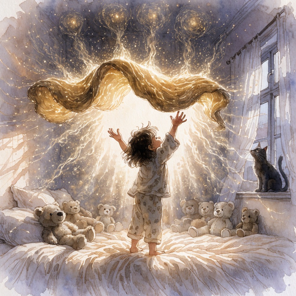 Free Bedtime Magic Unfolds Image - Child, Bedroom, Blanket | Download ...