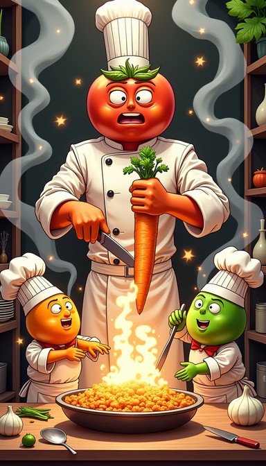 Vegetable Chef Rolesrom Free Vegetable Chefs Cooking Image - Tomato, Carrot, Vegetables ...