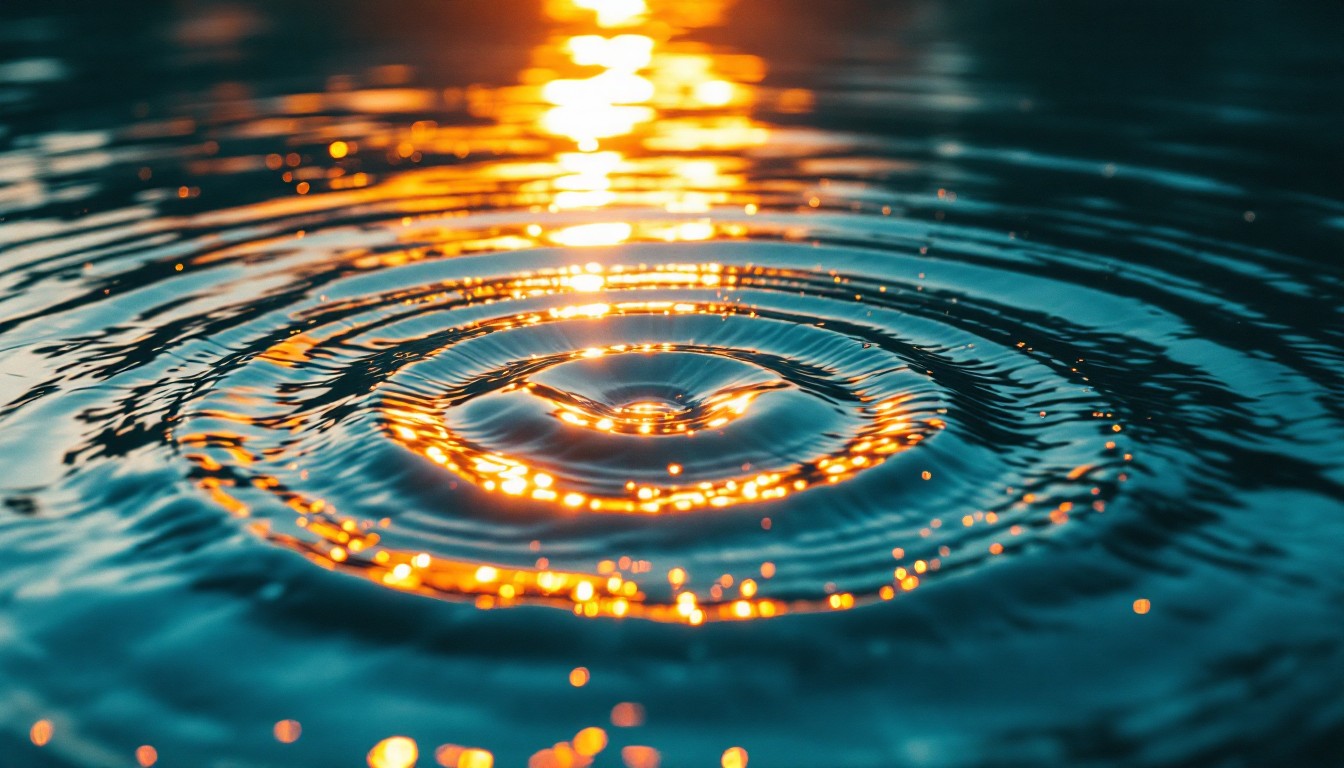 Water Gold Ripple Background Free Golden Water Ripples Image - Water, Ripples, Teal | Download at ...