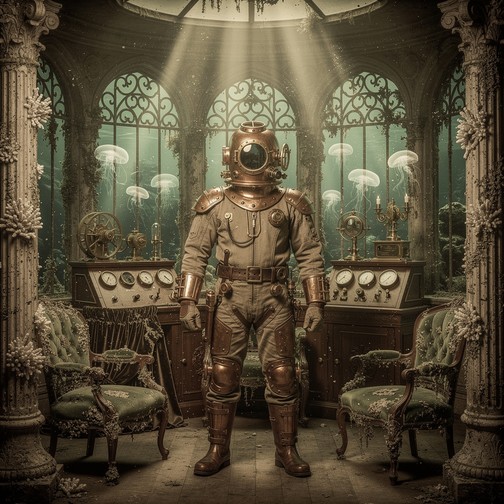 Free Deep Sea Explorer Image - Victorian, Diver, Underwater | Download ...