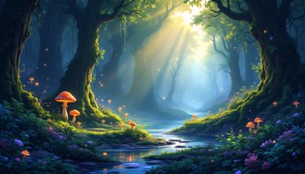 Free Enchanted Forest Glow Image - Pixel, Forest, Enchanted | Download ...