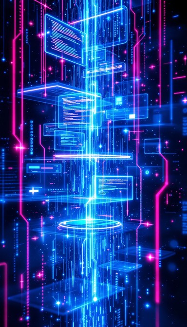 Free Digital Rain Falls Image - Cyberpunk, Digital, Matrix | Download ...
