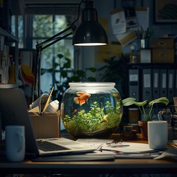 Free Cozy Desk Aquarium Image - Desk, Aquarium, Goldfish | Download at ...