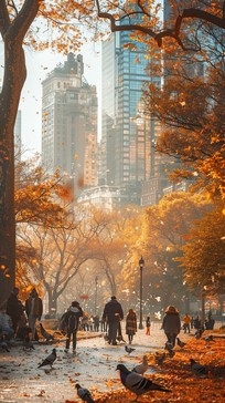 Free Autumn Urban Park Image - Autumn, Park, City | Download at StockCake