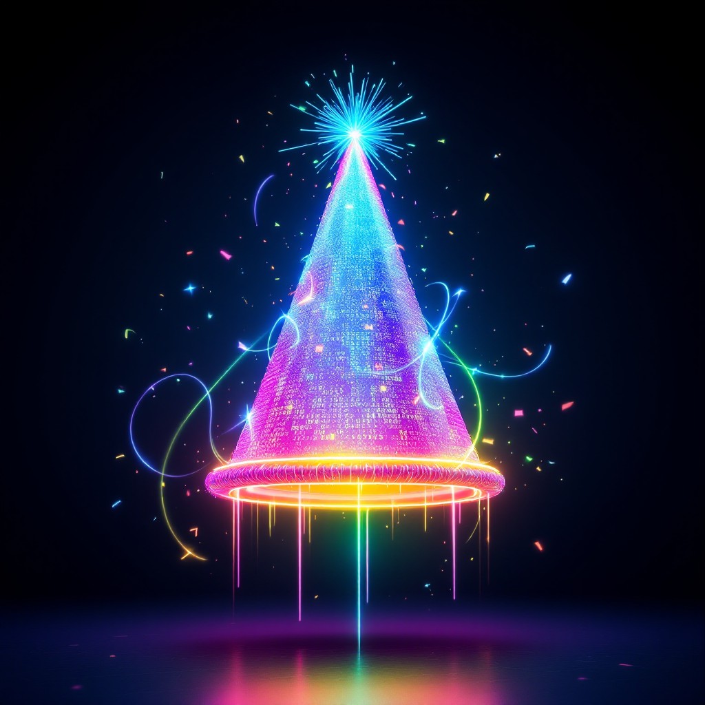 Neon Rope Hat Free Neon Party Hat Image - Holographic, Neon, Cyberpunk | Download at ...