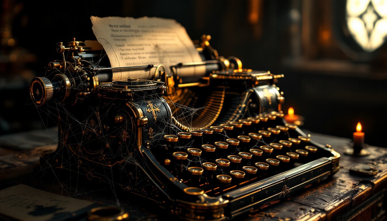 Free Gothic Typewriter Tales Image - Typewriter, Gothic, Vintage ...