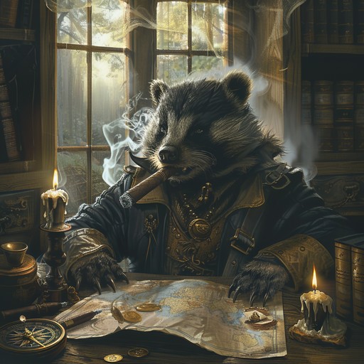 Free Strategic Raccoon Commander Image - Raccoon, Strategist, Maps ...