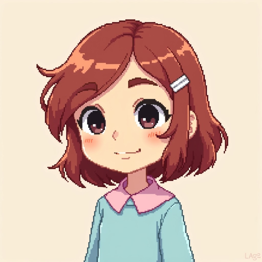 Free Pixel Art Girl Image - Pixel, Art, Cute | Download at StockCake