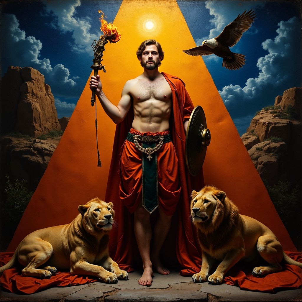 Mythic Strength Free Mythic Power Embodied Image - Mythological, Baroque, Triangular ...