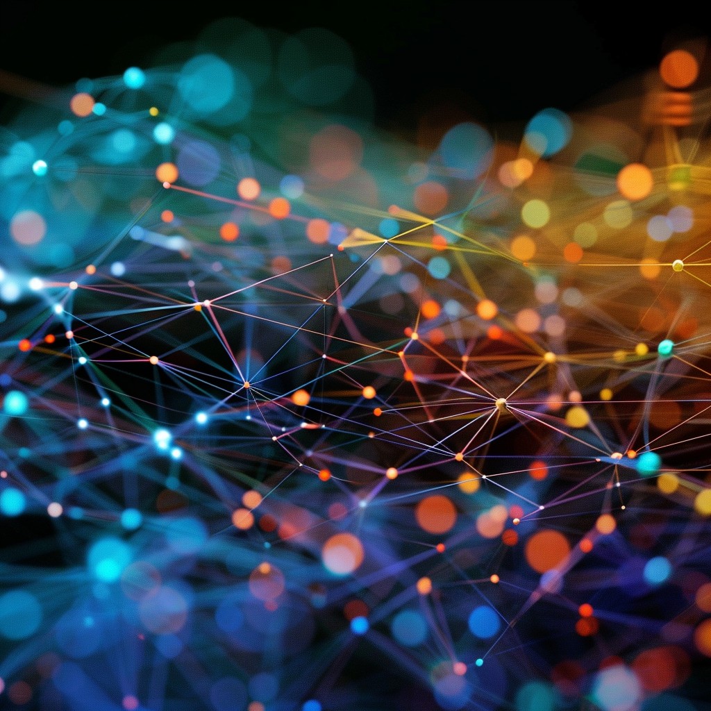 Free Luminous Network Visualization Image - Network, Connectivity ...