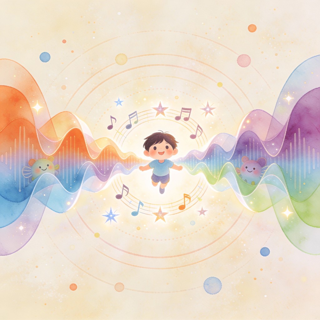 Wave Child Sample Free Colorful Sound Waves Image - Illustration, Child, Children ...