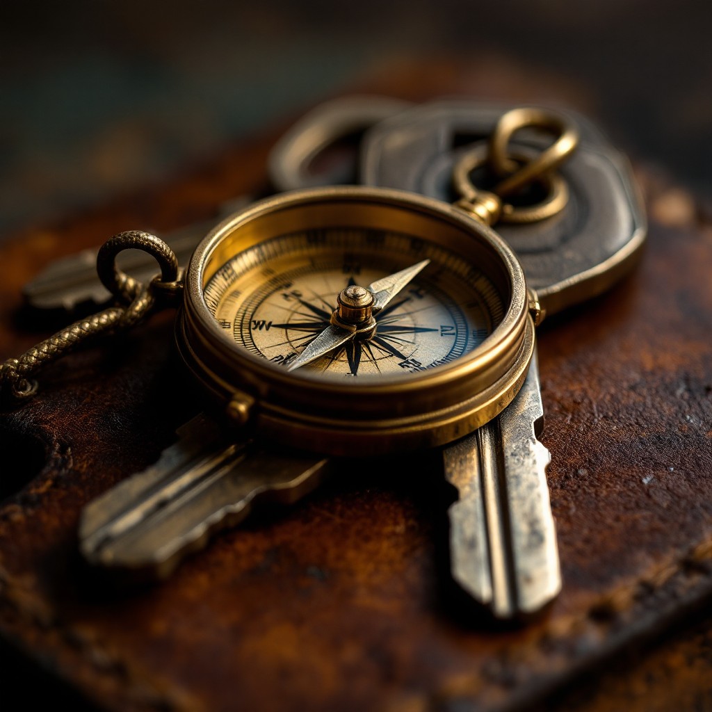 Free Compass Meets Keys Image - Compass, Keys, Brass | Download at ...