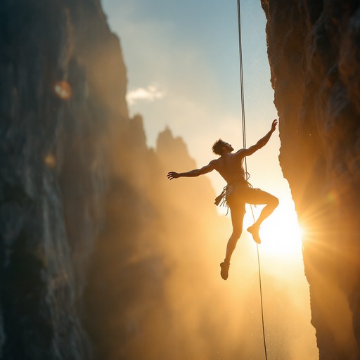 Free Climber's Golden Moment Image - Climbing, Adventure, Sunset ...