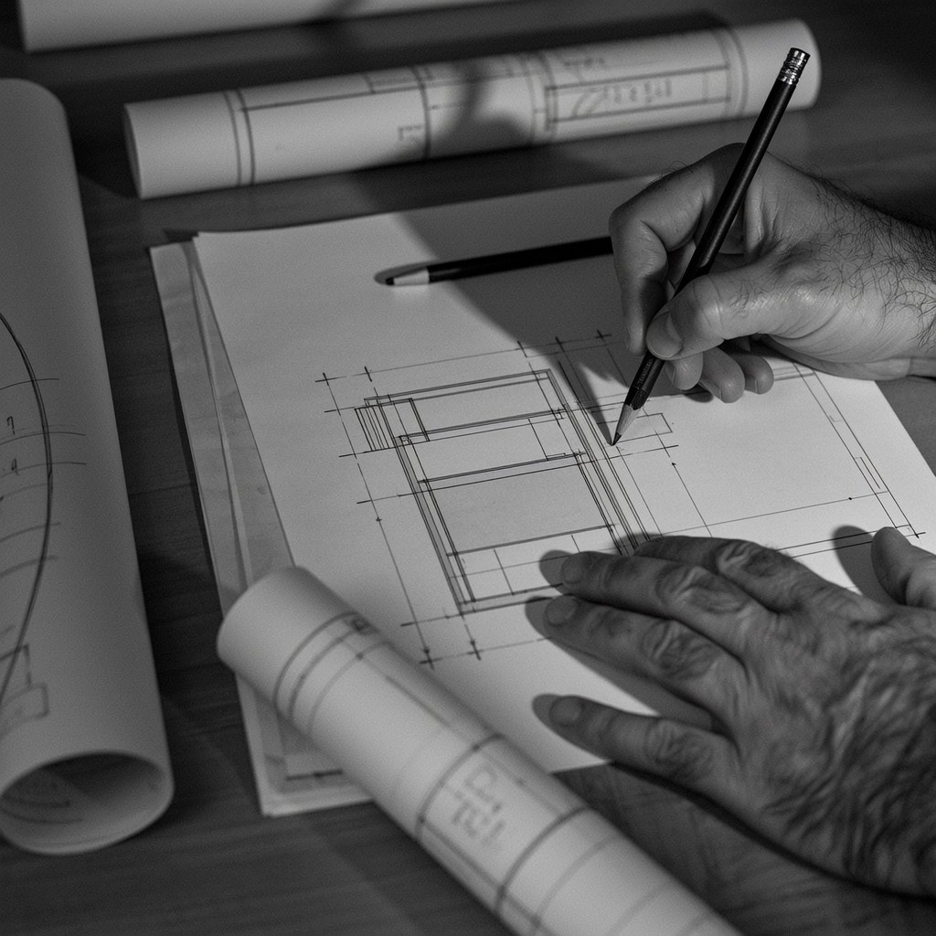 Process Bluepront Design Free Blueprint Design Process Image - Blueprint, Sketching ...