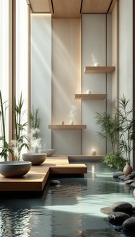 Free Zen Spa Sanctuary Image - Spa, Zen, Minimalist | Download at StockCake