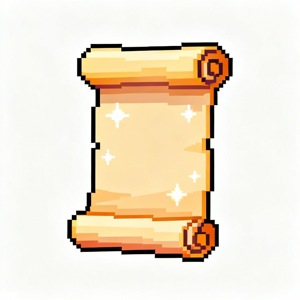 Free Cute Pixel Scroll Image - Scroll, Pixel, Art | Download at StockCake