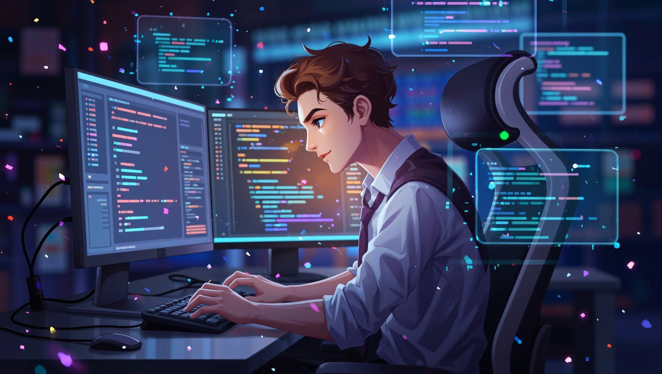 Free Coding Future Dreams Image - Programmer, Coder, Anime | Download ...