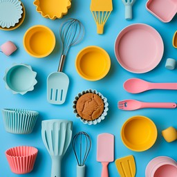 Free Colorful Baking Utensils Image - Baking, Utensils, Colorful ...