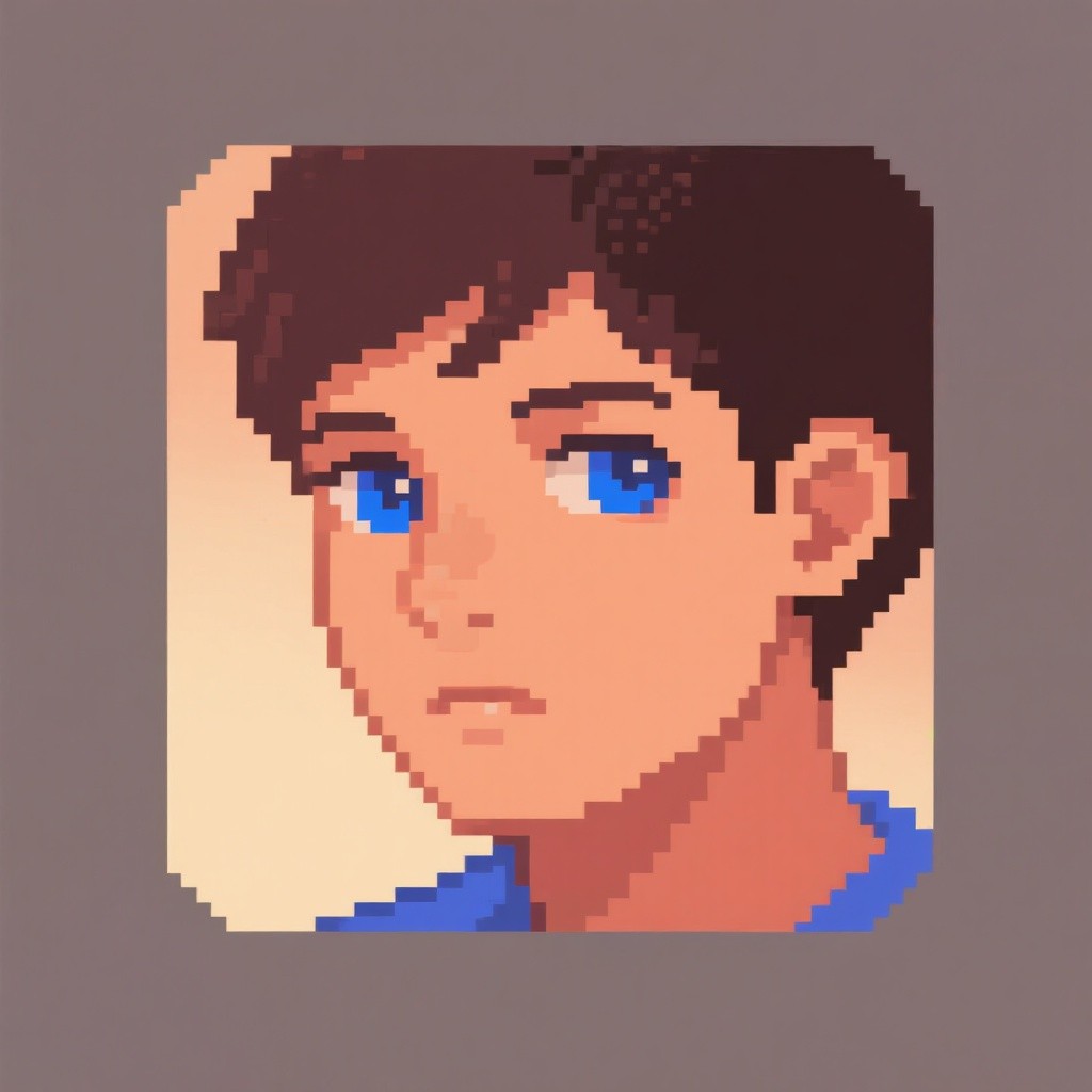 Free Pixel Boy Blues Image - Pixelart, Portrait, Blue | Download at ...