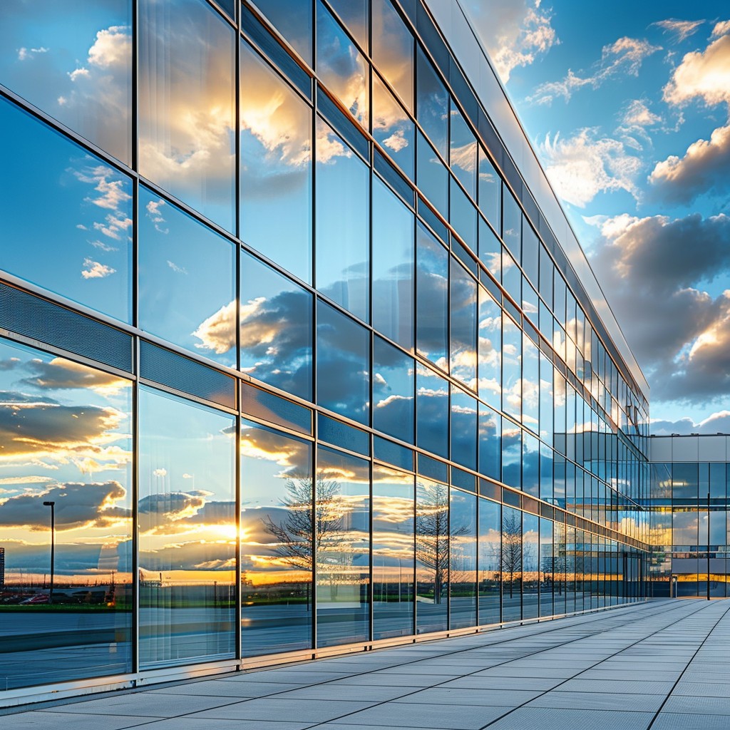 Free Sunset Reflective Glass Image - Sunset, Architecture, Glass ...