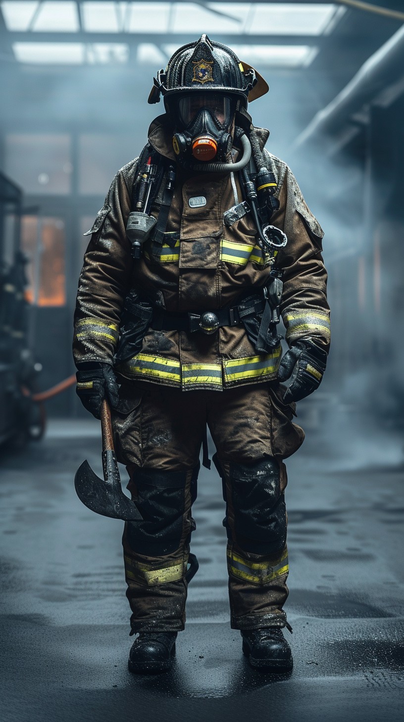 Free Brave Firefighter Ready Image - Firefighter, Hero, Protection ...