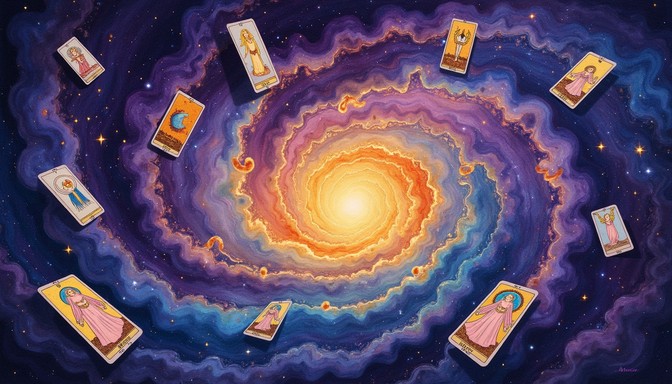 Download Cosmic Card Magic Image - Tarot, Mystical, Cosmic | StockCake