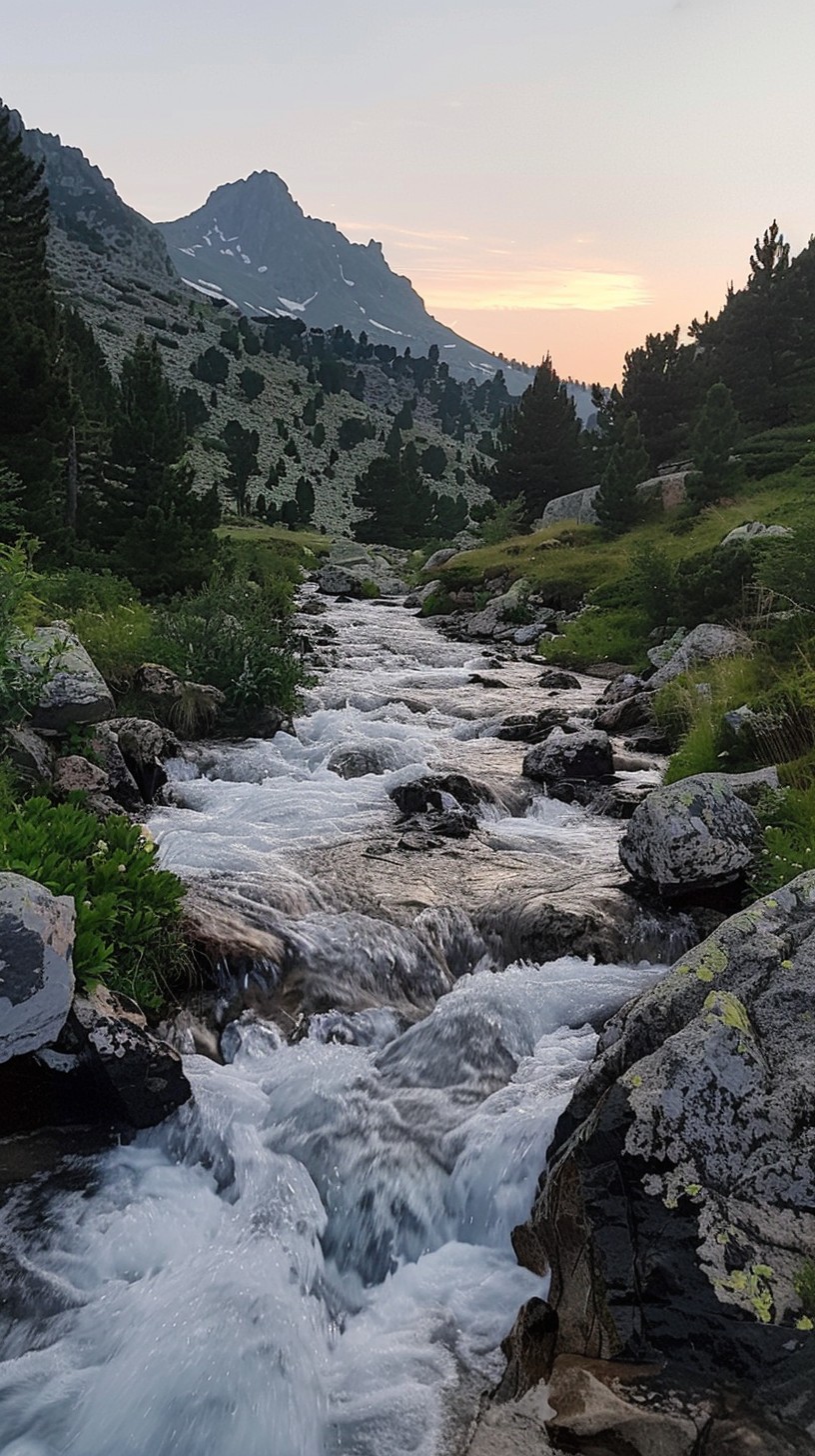 Stream Sunset Free Mountain Stream Sunset Image - Mountain, Stream, Sunset | Download ...