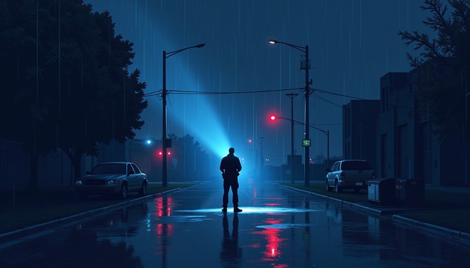 Free Rainy Night Silhouette Image - Noir, Night, Alley | Download at ...