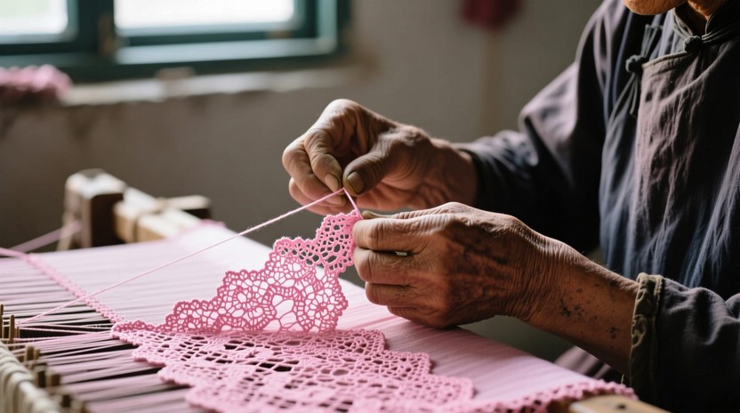 Free Traditional lace craft Image - Craftsmanship, Lace, Pink ...