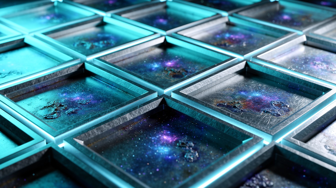 Free Cyan Industrial Matrix Image - Metallic, Grid, Cyan | Download at ...