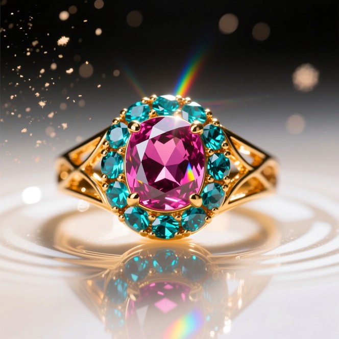 Free Prismatic Gem Elegance Image - Jewelry, Gemstone, Magenta ...