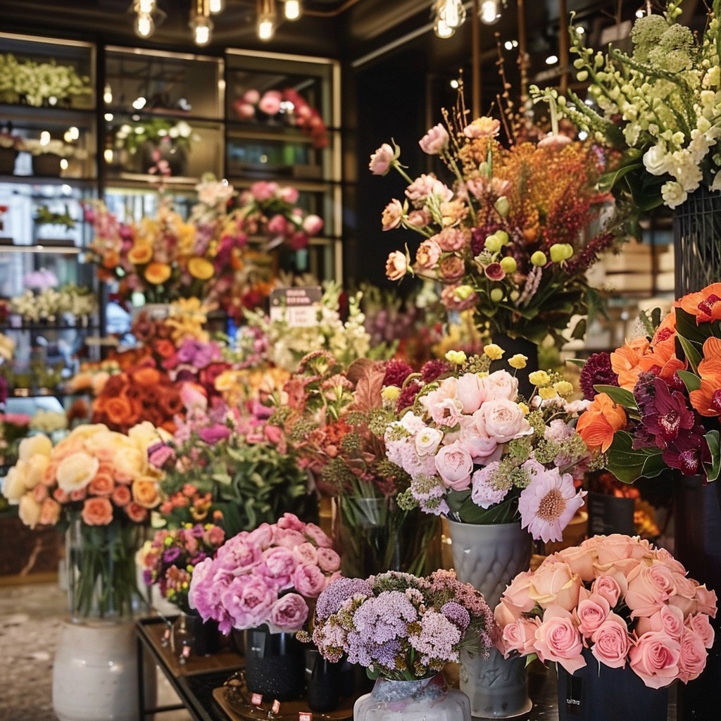 Free Floral Arrangement Display Image - Flowers, Bouquets, Shop ...