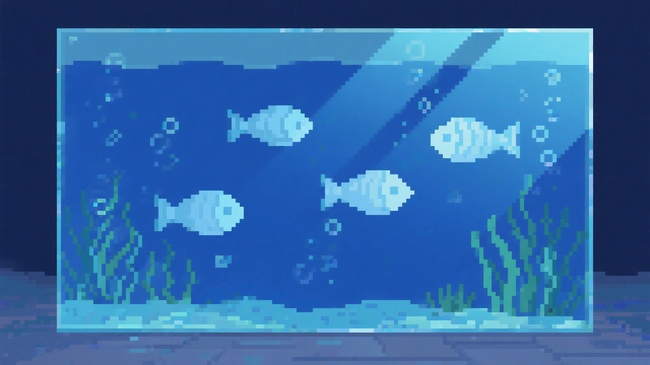 Free Pixel Fish Tank Image - Pixelart, Aquarium, Fish | Download at ...