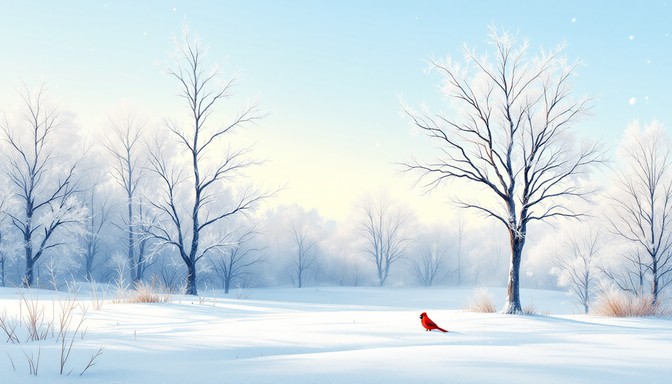 Free Winter's Red Cardinal Image - Winter, Tree, Cardinal | Download at ...